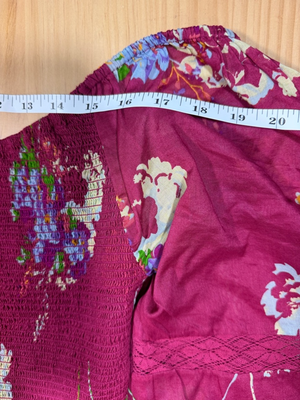 Free People Berry Floral Scoop-Neck Midi Dress B4 - Picture 8 of 11